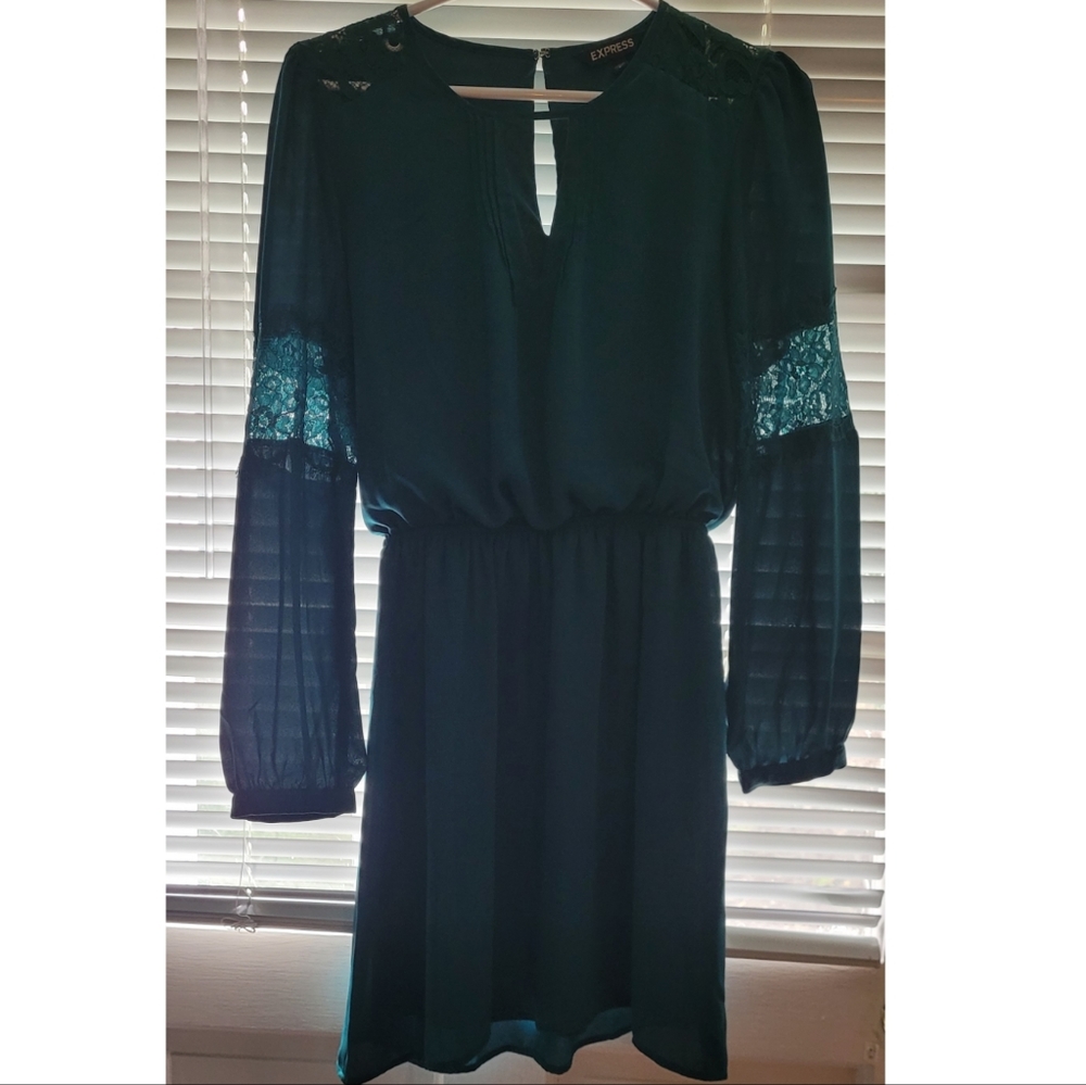 Turquoise green dress from Express
